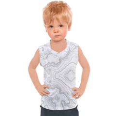 Topography Map Kids  Sport Tank Top