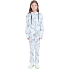 Topography Map Kids  Tracksuit by goljakoff