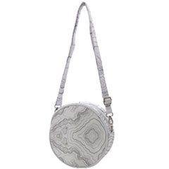 Topography Map Crossbody Circle Bag