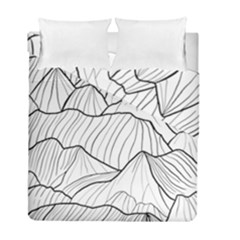 Mountains Duvet Cover Double Side (full/ Double Size) by goljakoff