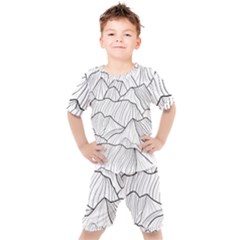 Mountains Kids  Tee And Shorts Set by goljakoff