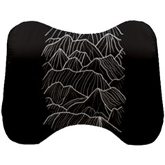 Black Mountain Head Support Cushion by goljakoff