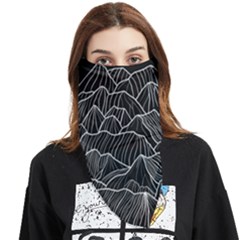 Black Mountain Face Covering Bandana (triangle) by goljakoff