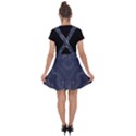 Blue Topography Velvet Suspender Skater Skirt View2