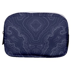 Blue Topography Make Up Pouch (small) by goljakoff