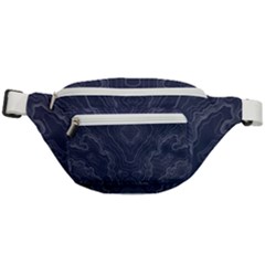 Blue Topography Fanny Pack by goljakoff