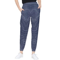 Blue Topography Tapered Pants by goljakoff