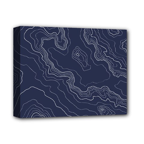 Topography Map Deluxe Canvas 14  X 11  (stretched) by goljakoff