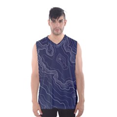 Topography Map Men s Basketball Tank Top by goljakoff