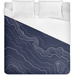 Topography Map Duvet Cover (king Size) by goljakoff