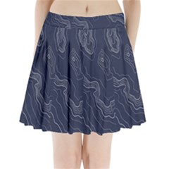 Topography Map Pleated Mini Skirt by goljakoff