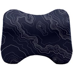 Topography Map Head Support Cushion