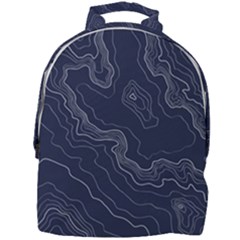 Topography Map Mini Full Print Backpack by goljakoff