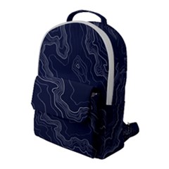 Topography Map Flap Pocket Backpack (large) by goljakoff