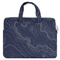 Topography Map Macbook Pro Double Pocket Laptop Bag