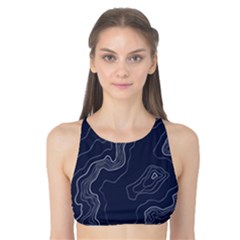 Topography Map Tank Bikini Top by goljakoff