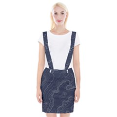 Topography Map Braces Suspender Skirt by goljakoff