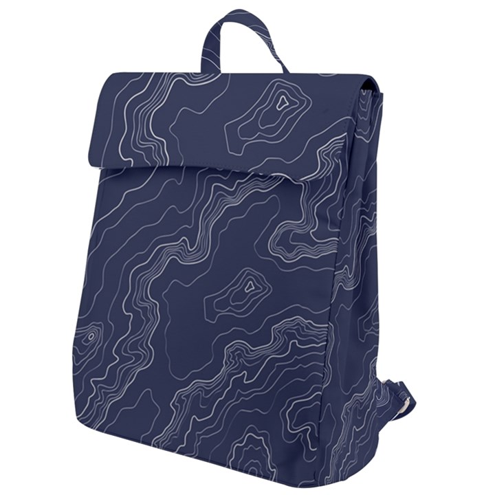 Topography map Flap Top Backpack