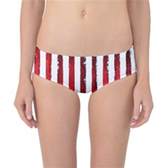 Red Stripes Classic Bikini Bottoms by goljakoff