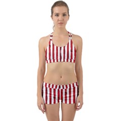 Red Stripes Back Web Gym Set by goljakoff