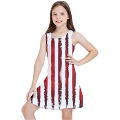 Red Stripes Kids  Lightweight Sleeveless Dress by goljakoff