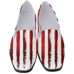 Red Stripes Women s Classic Loafer Heels by goljakoff