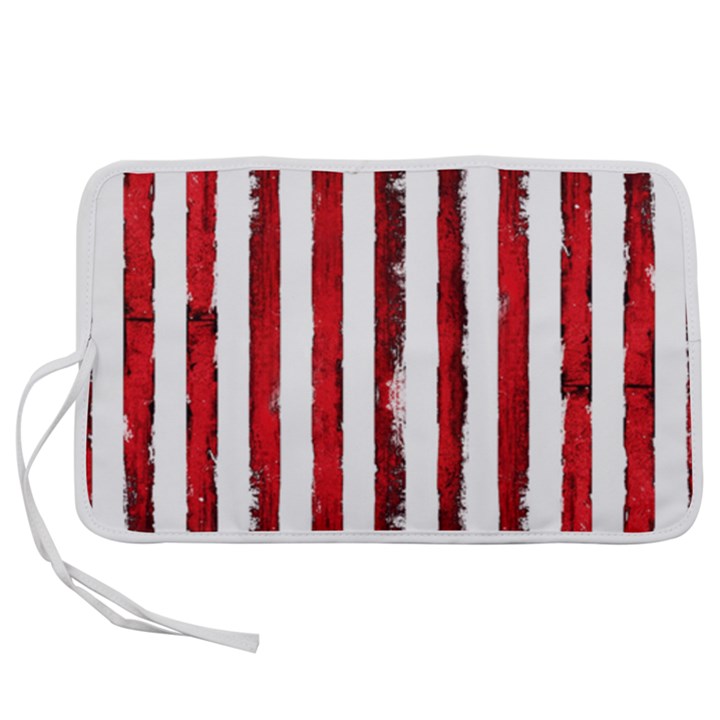 Red stripes Pen Storage Case (S)