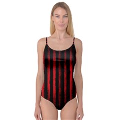 Red Lines Camisole Leotard  by goljakoff