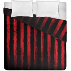 Red Lines Duvet Cover Double Side (king Size) by goljakoff