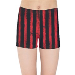 Red Lines Kids  Sports Shorts by goljakoff