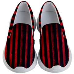 Red Lines Kids Lightweight Slip Ons by goljakoff