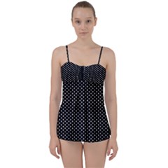 Stars On Black Ink Babydoll Tankini Set by goljakoff