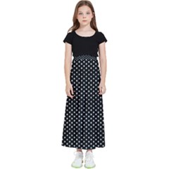 Stars On Black Ink Kids  Skirt