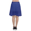 Stars Blue ink Chiffon Wrap Front Skirt View2