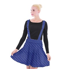 Stars Blue Ink Suspender Skater Skirt by goljakoff