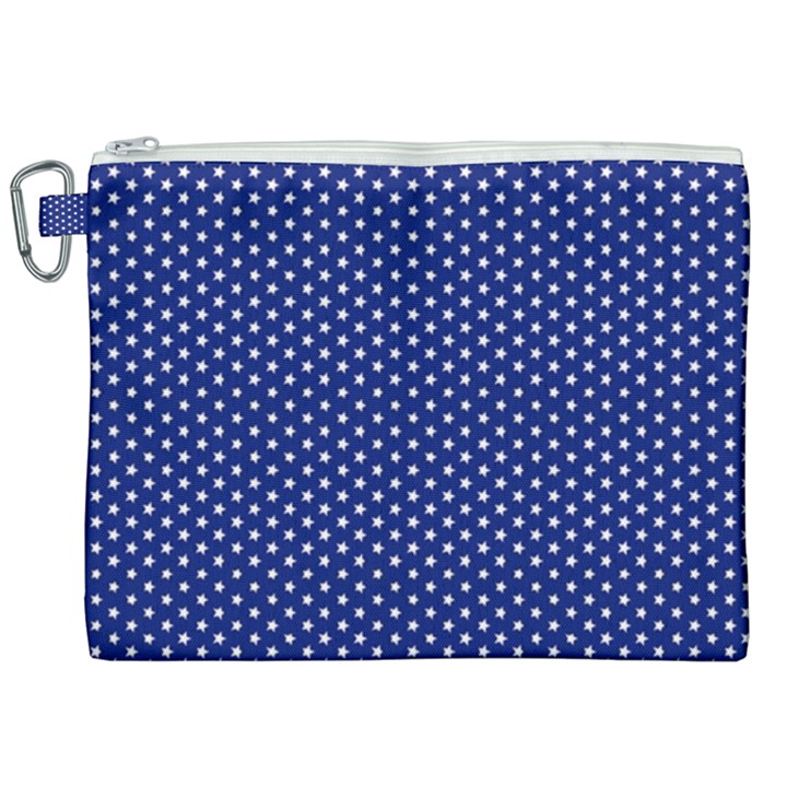 Stars Blue ink Canvas Cosmetic Bag (XXL)