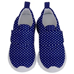 Stars Blue Ink Kids  Velcro No Lace Shoes by goljakoff