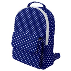 Stars Blue Ink Flap Pocket Backpack (small) by goljakoff