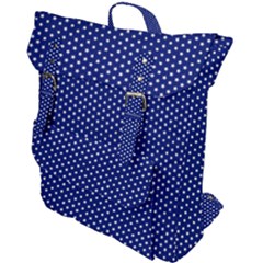 Stars Blue Ink Buckle Up Backpack by goljakoff