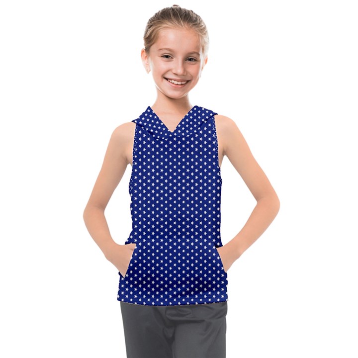 Stars Blue ink Kids  Sleeveless Hoodie