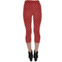 Stars Red ink Capri Leggings  View2