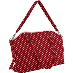 Stars Red Ink Canvas Crossbody Bag