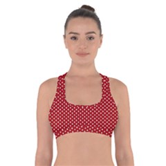 Stars Red Ink Cross Back Sports Bra by goljakoff