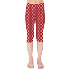 Stars Red Ink Kids  Capri Leggings  by goljakoff