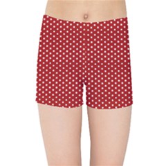 Stars Red Ink Kids  Sports Shorts by goljakoff