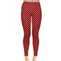 Stars Red ink Inside Out Leggings View1