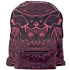 Burgundy Giant Full Print Backpack by LW323