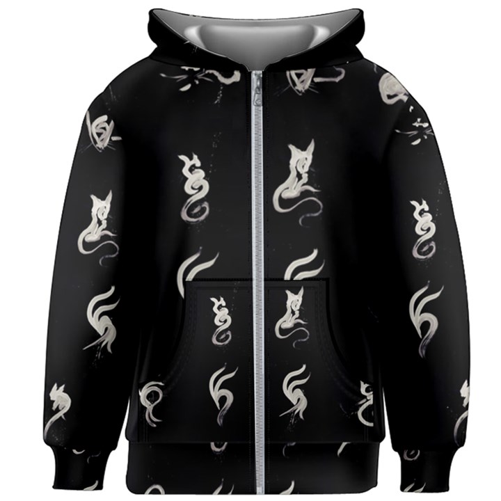 Katzen Cats Katzen Cats Kids  Zipper Hoodie Without Drawstring