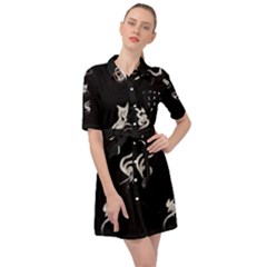 Katzen Cats Katzen Cats Belted Shirt Dress by WetdryvacsLair