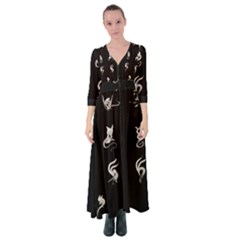 Katzen Cats Katzen Cats Button Up Maxi Dress by WetdryvacsLair